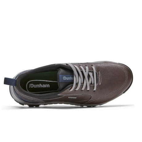 Dunham Glastonbury Ubal II Trail Shoe (Men) - Steel Grey Leather Dress-Casual - Lace Ups - The Heel Shoe Fitters