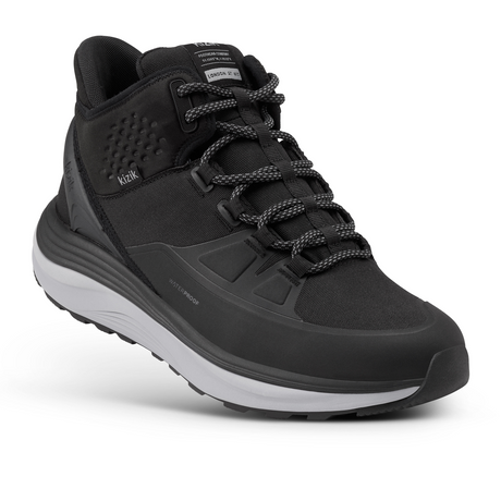 Kizik London All-Terrain Mid Waterproof Sneaker (Men) - Black/Alloy Athletic - Casual - Lace Up - The Heel Shoe Fitters