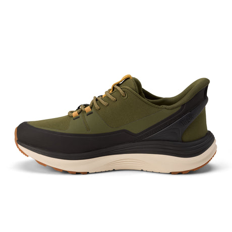Kizik London All-Terrain Sneaker (Men) - Dark Olive/Whitecap Gray Athletic - Casual - Lace Up - The Heel Shoe Fitters