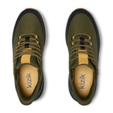 Kizik London All-Terrain Sneaker (Men) - Dark Olive/Whitecap Gray Athletic - Casual - Lace Up - The Heel Shoe Fitters