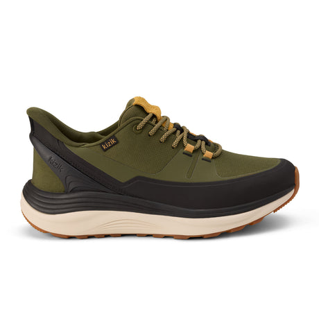 Kizik London All-Terrain Sneaker (Men) - Dark Olive/Whitecap Gray Athletic - Casual - Lace Up - The Heel Shoe Fitters