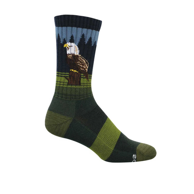 SockSmith Eagle Perch Crew Sock (Men) - Green Accessories - Socks - Lifestyle - The Heel Shoe Fitters