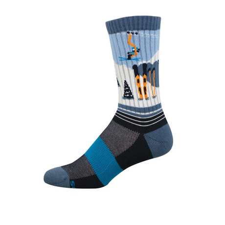 SockSmith Ski Run Crew Sock (Men) - Blue Accessories - Socks - Lifestyle - The Heel Shoe Fitters