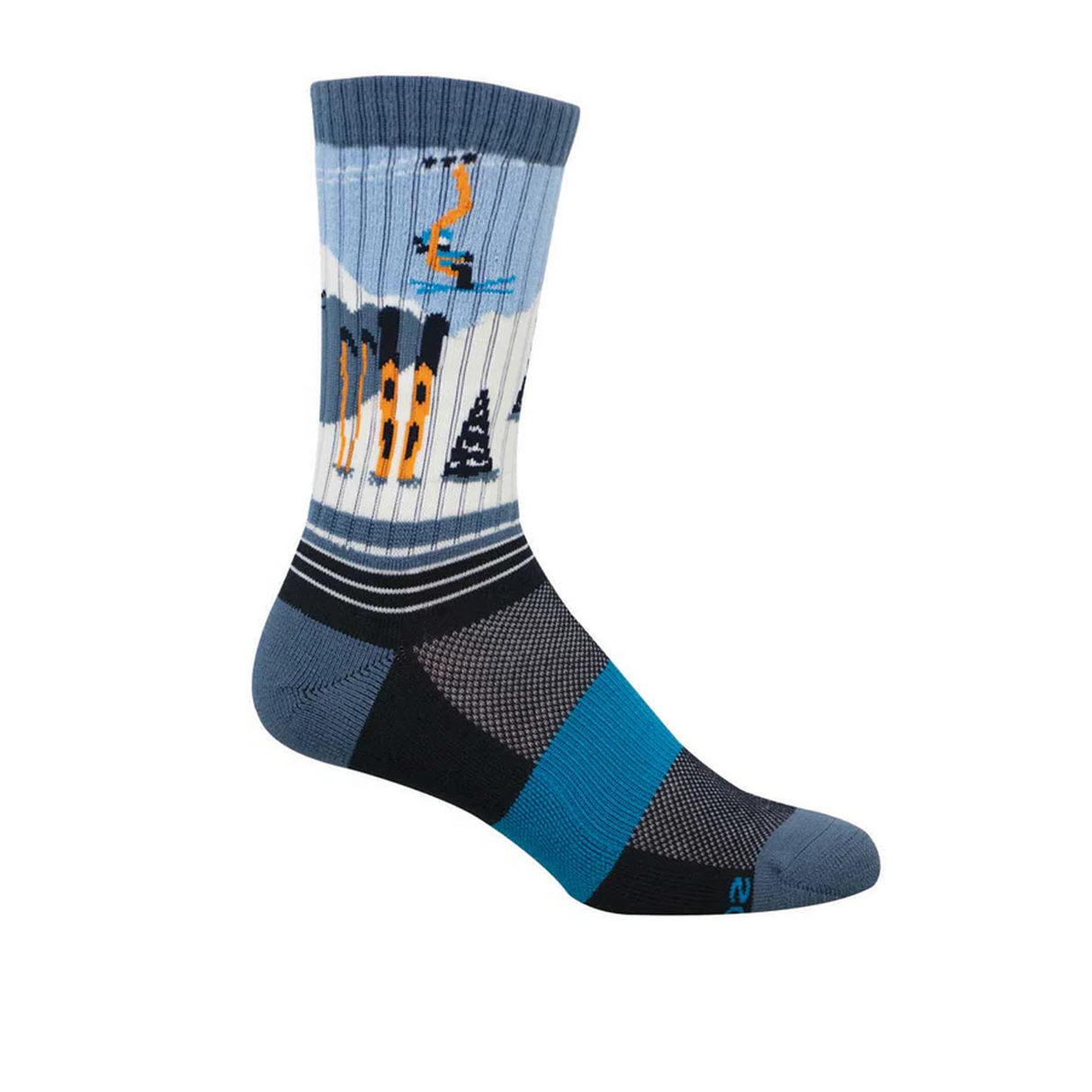 SockSmith Ski Run Crew Sock (Men) - Blue Accessories - Socks - Lifestyle - The Heel Shoe Fitters