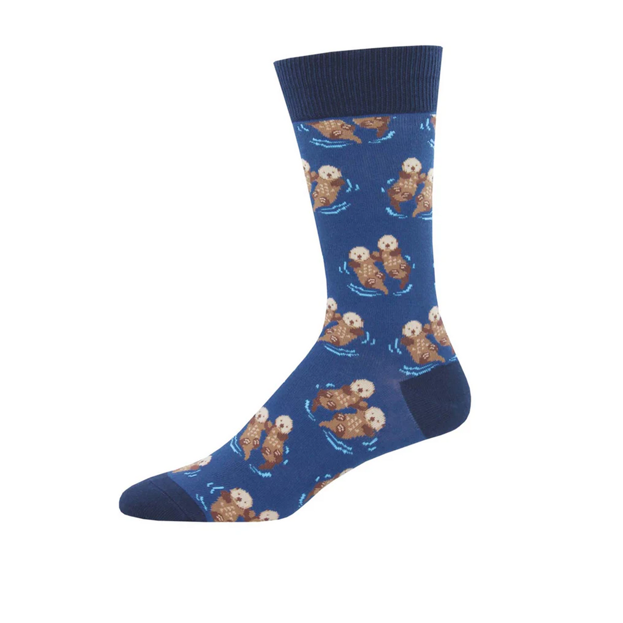 SockSmith Significant Otter Crew Sock (Men) - Blue Accessories - Socks - Lifestyle - The Heel Shoe Fitters