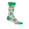 SockSmith Dumpster Fire Crew Sock (Men) - Gray Heather Accessories - Socks - Lifestyle - The Heel Shoe Fitters