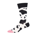 SockSmith MOOOO! Crew Sock (Men) - White Accessories - Socks - Lifestyle - The Heel Shoe Fitters