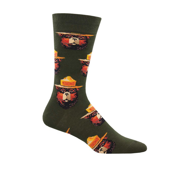 SockSmith Smokey Face Crew Sock (Men) - Green Accessories - Socks - Lifestyle - The Heel Shoe Fitters