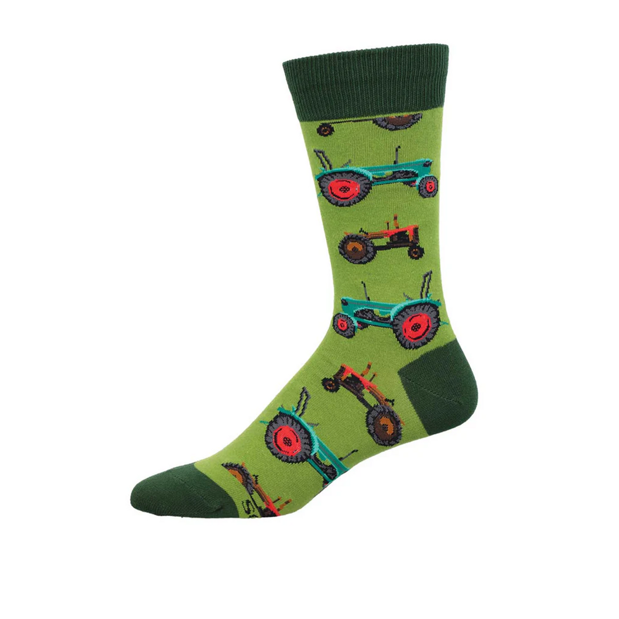SockSmith Tractors Crew Sock (Men) - Green Accessories - Socks - Lifestyle - The Heel Shoe Fitters