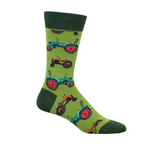 SockSmith Tractors Crew Sock (Men) - Green Accessories - Socks - Lifestyle - The Heel Shoe Fitters