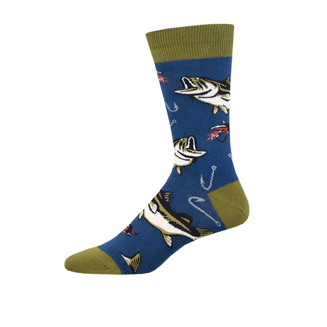 SockSmith All About The Bass Crew Sock (Men) - Navy Accessories - Socks - Lifestyle - The Heel Shoe Fitters