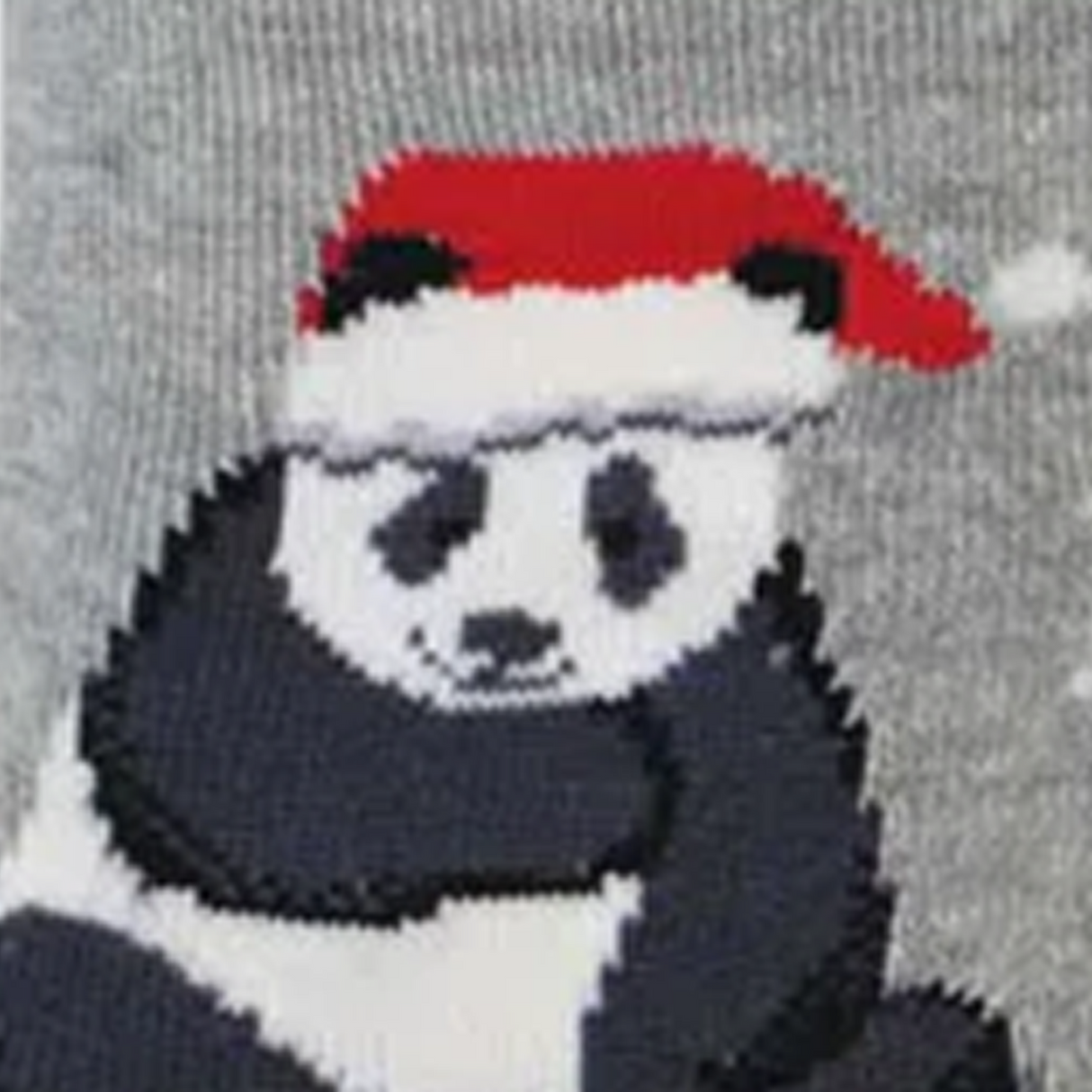 SockSmith Merry Panda Crew Sock (Men) - Light Gray Heather Accessories - Socks - Lifestyle - The Heel Shoe Fitters