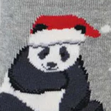 SockSmith Merry Panda Crew Sock (Men) - Light Gray Heather Accessories - Socks - Lifestyle - The Heel Shoe Fitters