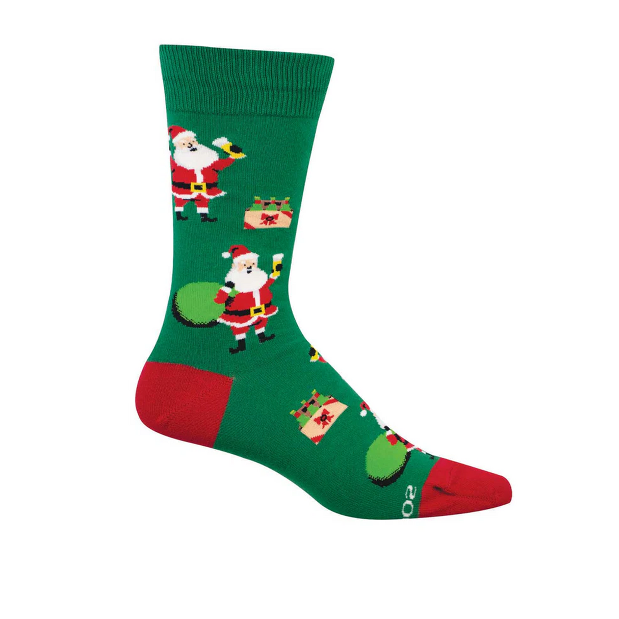 SockSmith Santa's Thirsty Crew Sock (Men) - Green Accessories - Socks - Lifestyle - The Heel Shoe Fitters