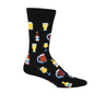 SockSmith Get Your Beer Glasses On Crew Sock (Men) - Black Accessories - Socks - Lifestyle - The Heel Shoe Fitters