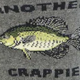 SockSmith Crappie Day Crew Sock (Men) - Charcoal Heather Accessories - Socks - Lifestyle - The Heel Shoe Fitters