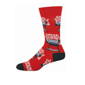 SockSmith Smoke Show Crew Sock (Men) - Red Accessories - Socks - Lifestyle - The Heel Shoe Fitters