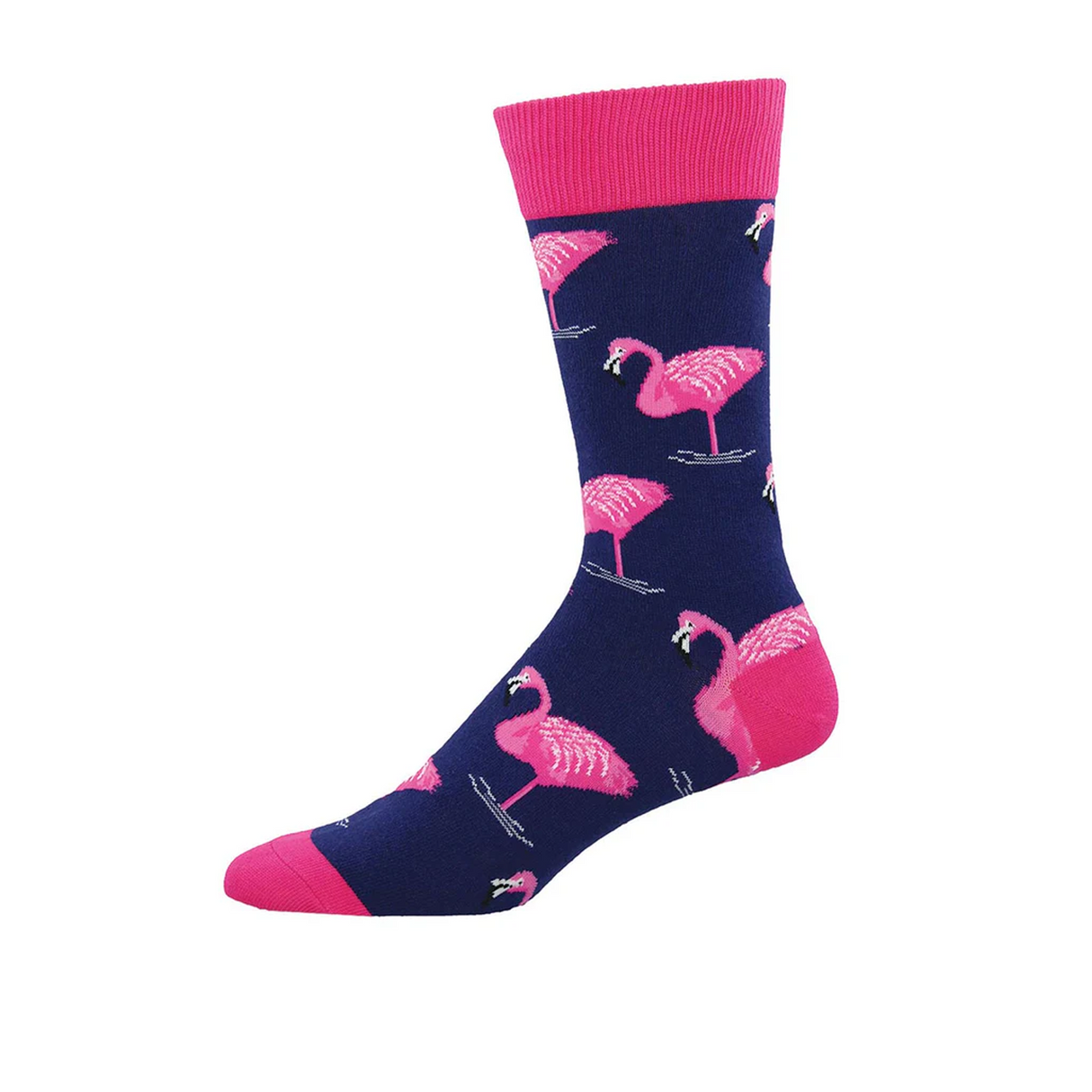 SockSmith Flamingo Crew Sock (Men) - Navy Accessories - Socks - Lifestyle - The Heel Shoe Fitters