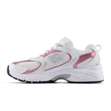 New Balance 530 Sneaker (Unisex) - White/Pink Sugar Athletic - Casual - Lace Up - The Heel Shoe Fitters