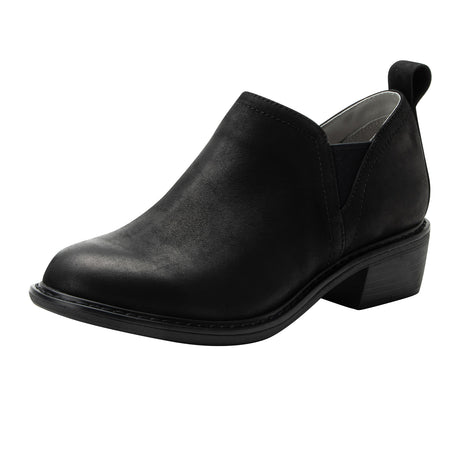 Alegria Merle Ankle Boot (Women) - Black Burnish Boots - Casual - Low - The Heel Shoe Fitters