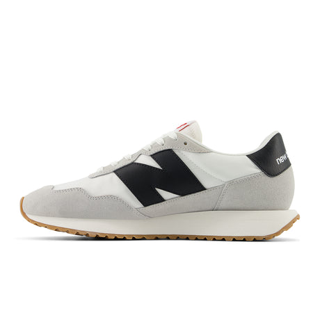 New Balance 237 (Men) - White/Brighton Grey/Black Athletic - Running - Stability - The Heel Shoe Fitters