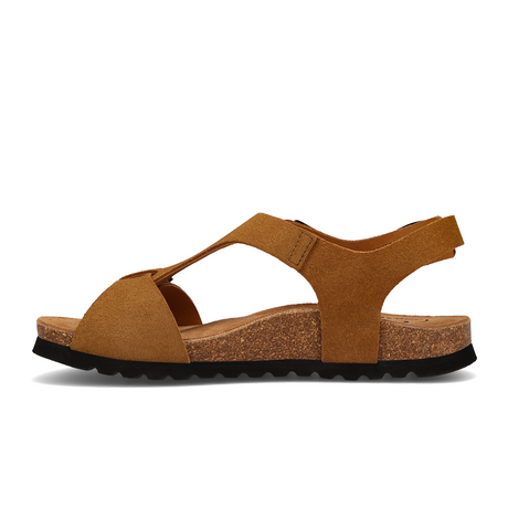 Taos MVP Backstrap Sandal (Women) - Camel Suede Sandal - Backstrap - The Heel Shoe Fitters