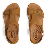 Taos MVP Backstrap Sandal (Women) - Camel Suede Sandal - Backstrap - The Heel Shoe Fitters