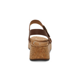 Aetrex Flora Wedge Sandal (Women) - Brown Sandal - Heel/Wedge - The Heel Shoe Fitters
