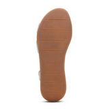 Aetrex Flora Wedge Sandal (Women) - Sage Sandal - Heel/Wedge - The Heel Shoe Fitters