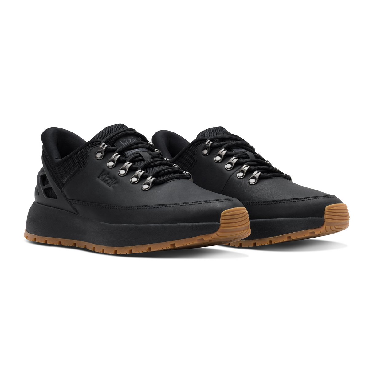 Kizik Wasatch Leather Low (Men) - Blackout