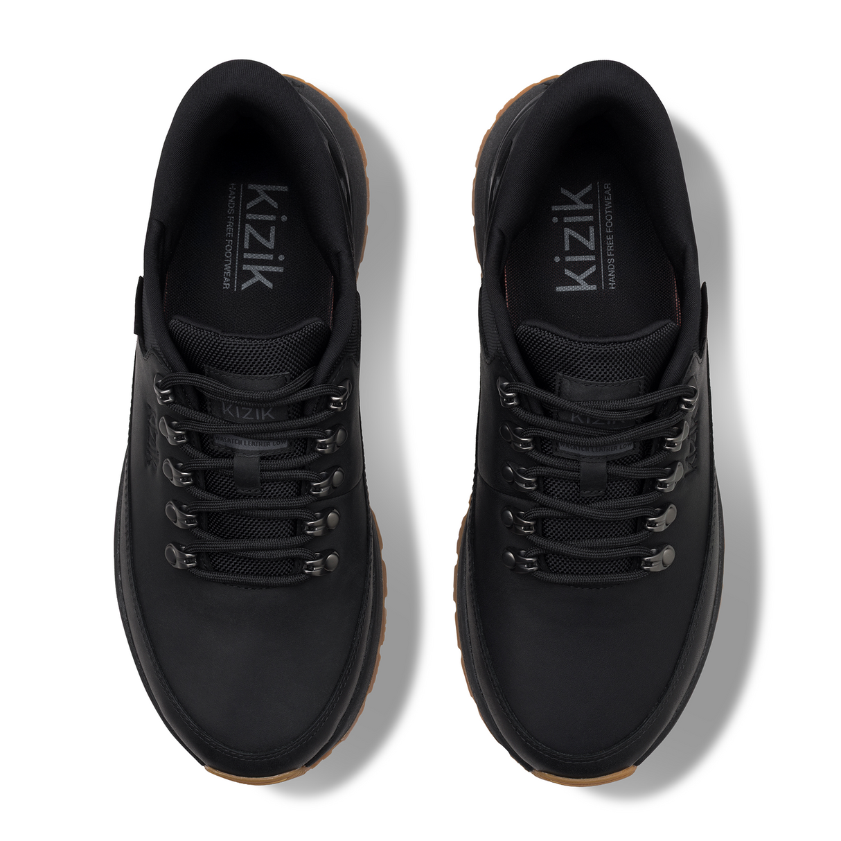 Kizik Wasatch Leather Low (Men) - Blackout