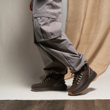 Kizik Wasatch Leather Low (Men) - Soft Silt/Demitasse