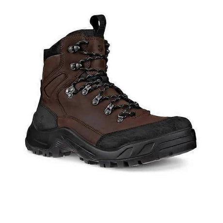 ECCO Offroad Waterproof High Hiking Boot (Men) - Black/Mocha Hiking - Mid - The Heel Shoe Fitters