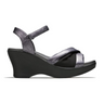 Akaishi Miwa Wedge Sandal (Women) - Silver Sandal - Heel/Wedge - The Heel Shoe Fitters
