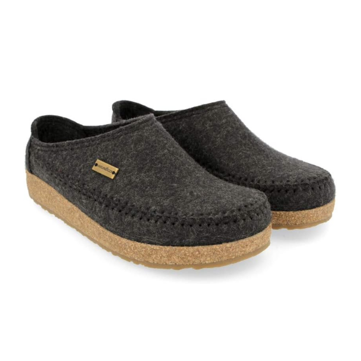 Haflinger Montana Clog (Unisex) - Charcoal Dress-Casual - Clogs & Mules - The Heel Shoe Fitters