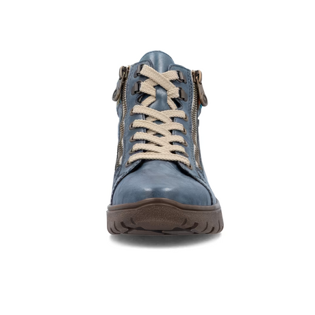 Rieker N1305 Heike Sneaker Boot (Women) - Baltik/Orange Multi Athletic - Casual - Lace Up - The Heel Shoe Fitters