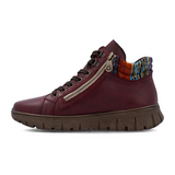 Rieker Heike N1305 Sneaker Boot (Women) - Vino/Orange Multi