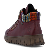 Rieker Heike N1305 Sneaker Boot (Women) - Vino/Orange Multi