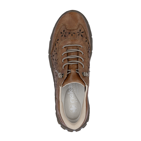 Rieker Heike 58 Sneaker (Women) - Brown Athletic - Casual - Lace Up - The Heel Shoe Fitters