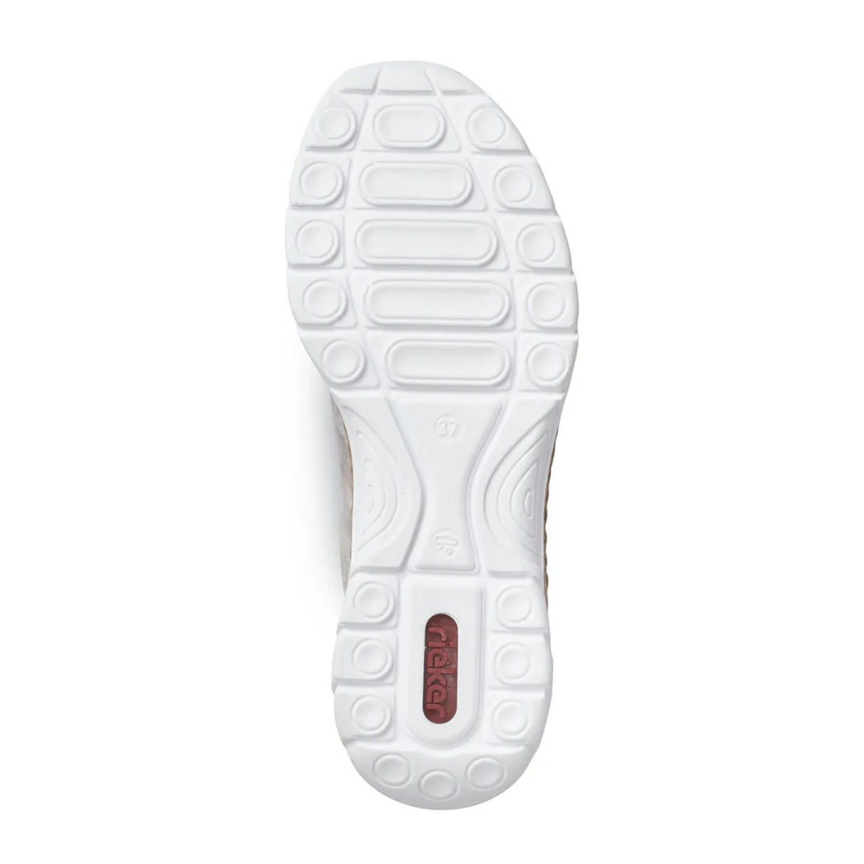 Rieker Nikita K6 Sneaker (Women) - Grey/Rose Metallic Athletic - Casual - Lace Up - The Heel Shoe Fitters