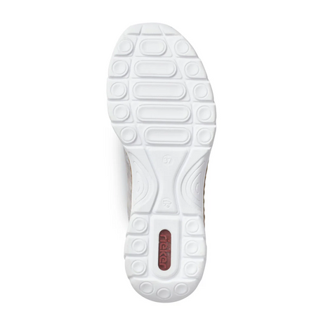 Rieker Nikita K6 Sneaker (Women) - Grey/Rose Metallic Athletic - Casual - Lace Up - The Heel Shoe Fitters
