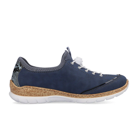 Rieker Nikita N42T0-14 Lace Up (Women) - Jeans/Bleu/Marine Athletic - Casual - Lace Up - The Heel Shoe Fitters