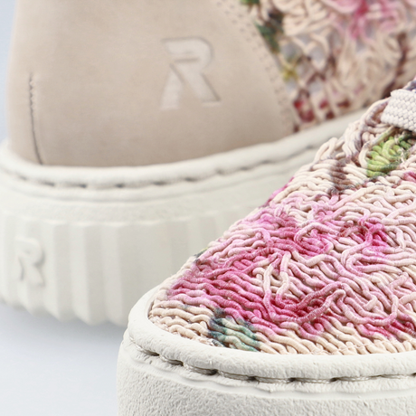 Rieker Enya 19 Sneaker (Women) - Ginger/Pink Multi Athletic - Casual - Lace Up - The Heel Shoe Fitters