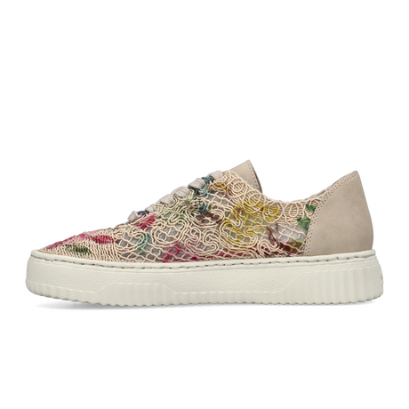 Rieker Enya 19 Sneaker (Women) - Ginger/Pink Multi Athletic - Casual - Lace Up - The Heel Shoe Fitters
