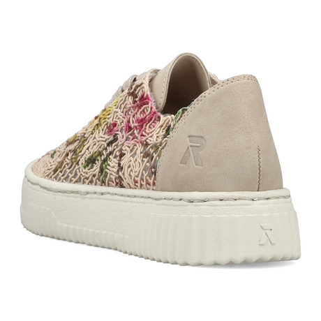 Rieker Enya 19 Sneaker (Women) - Ginger/Pink Multi Athletic - Casual - Lace Up - The Heel Shoe Fitters