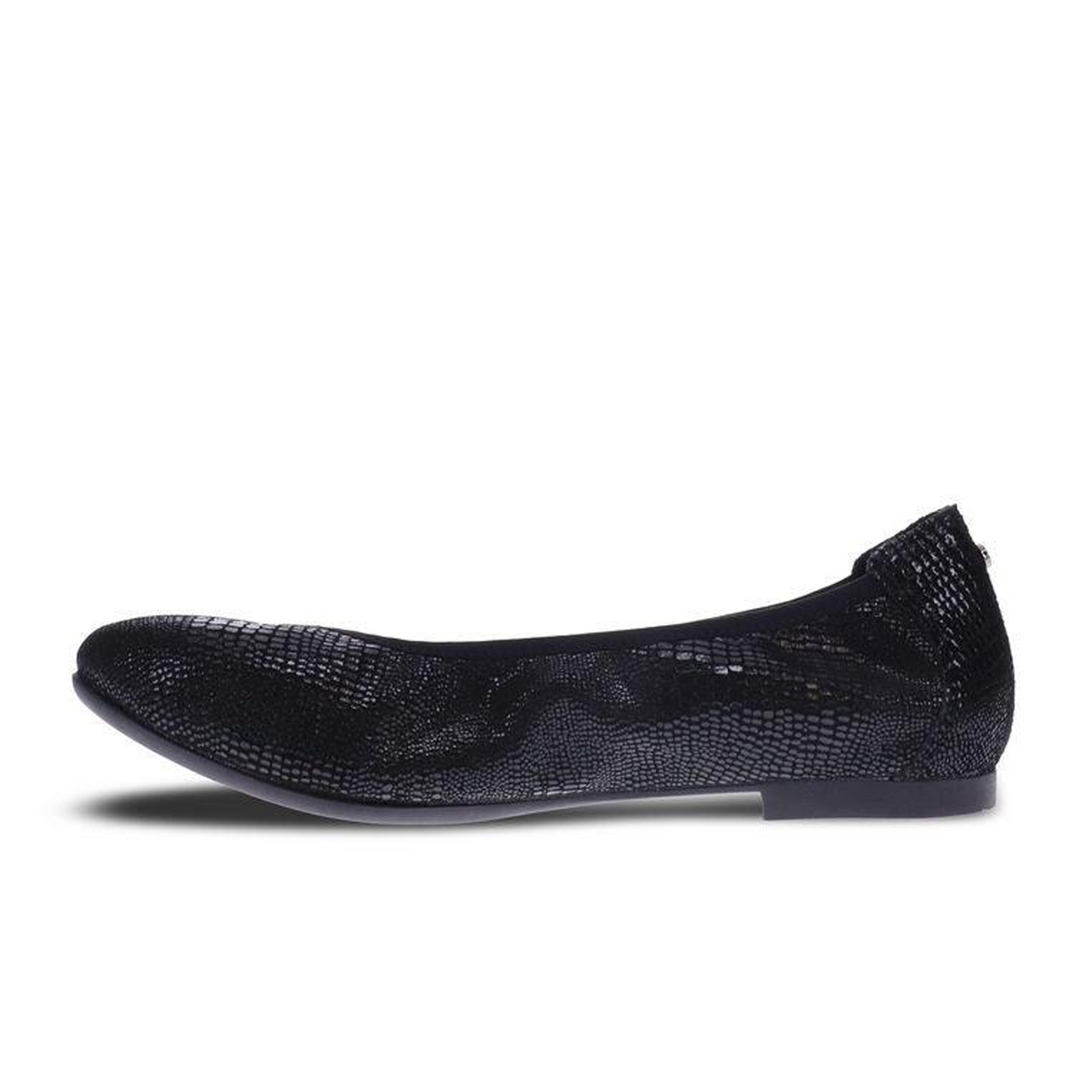 Revere Nairobi Ballet Flat (Women) - Black Lizard Dress-Casual - Flats - The Heel Shoe Fitters