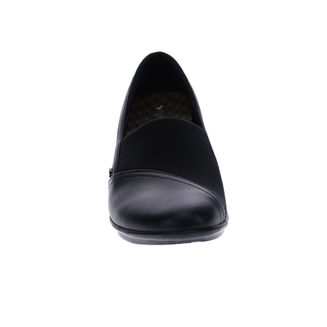 Revere Naples Stretch Loafer (Women) - Black French Dress-Casual - Loafer - The Heel Shoe Fitters