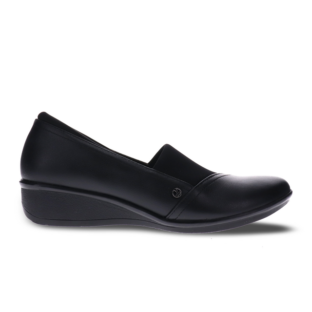 Revere Naples Stretch Loafer (Women) - Black French Dress-Casual - Loafer - The Heel Shoe Fitters