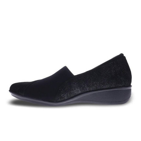 Revere Naples Stretch Loafer (Women) - Midnight Black Dress-Casual - Loafer - The Heel Shoe Fitters