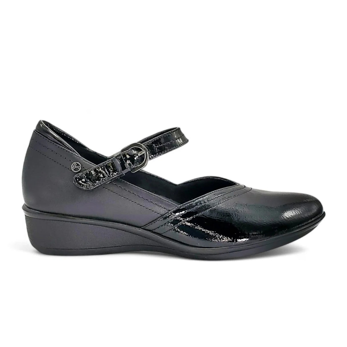 Revere Narita Mary Jane (Women) - Black Patent Dress-Casual - Mary Janes - The Heel Shoe Fitters